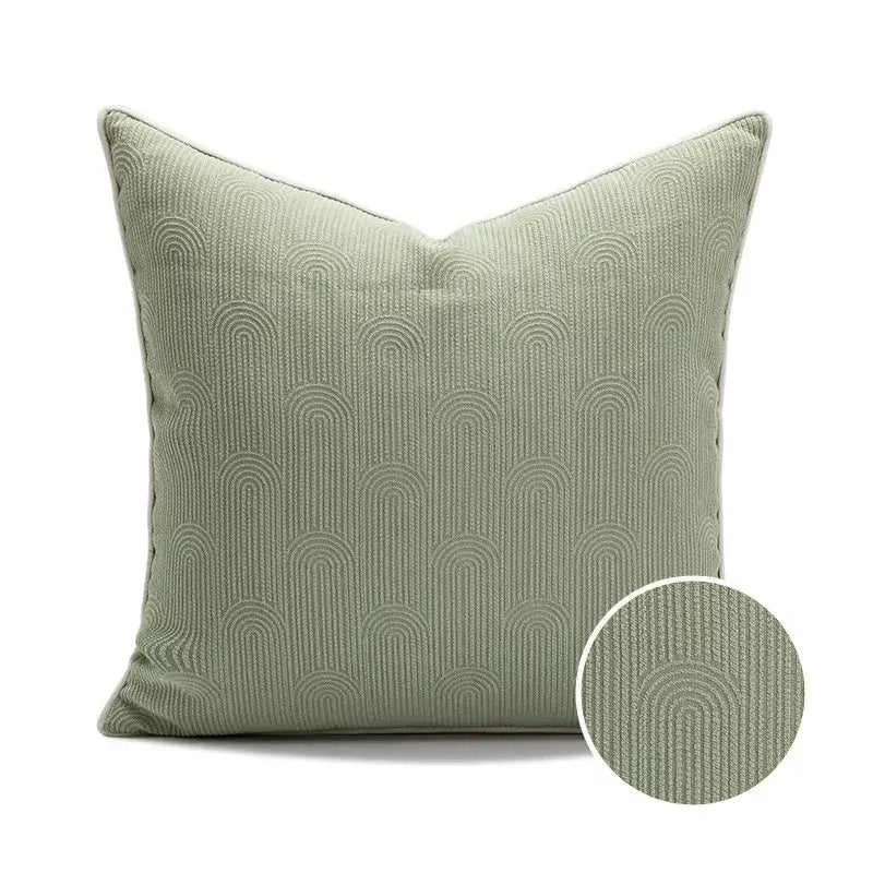 Ins wind matcha green faux fur throw pillow living room decor