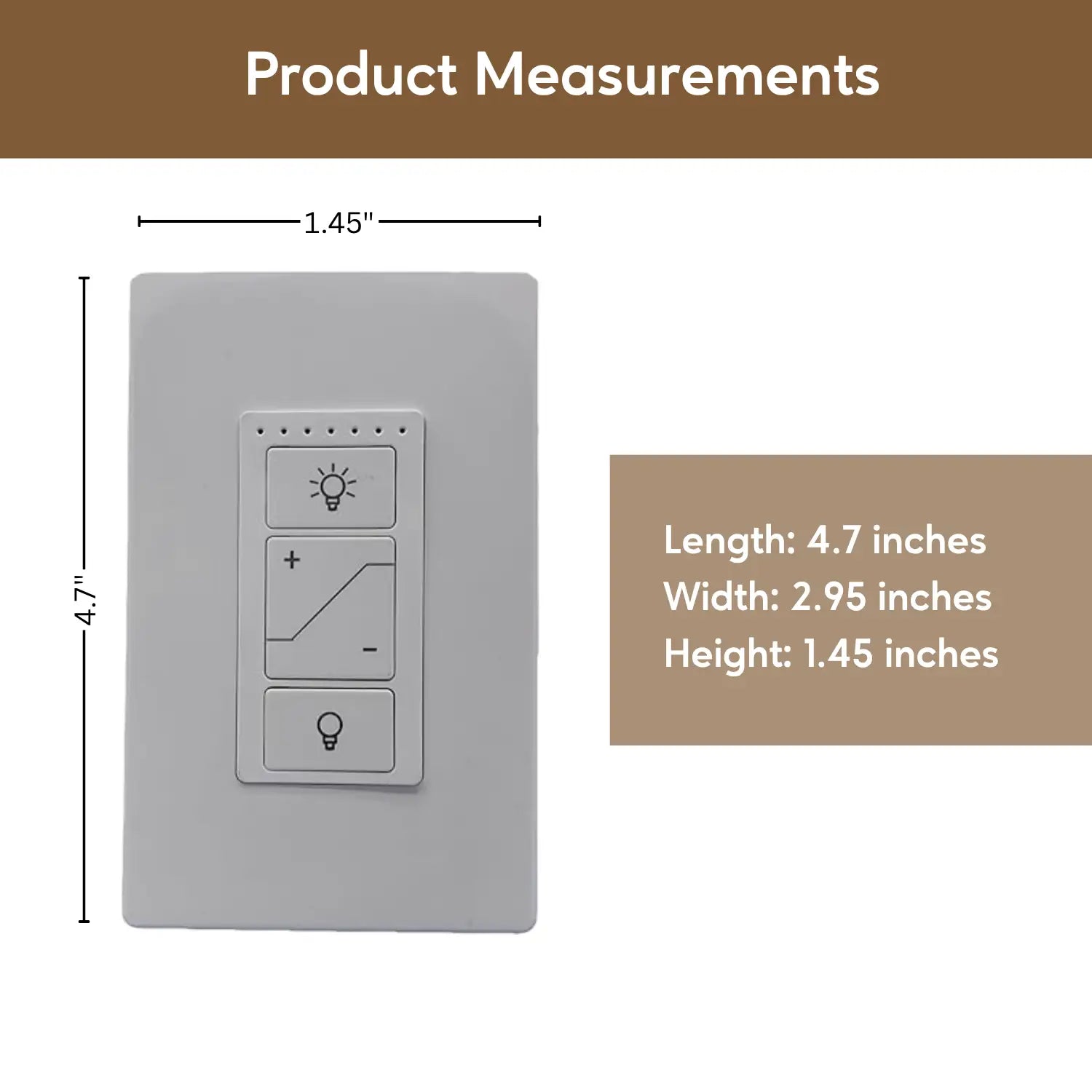 Intelligent Light Switch with Dimmer and Smart Control