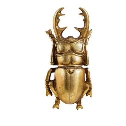 Intricate golden beetle resin handicrafts living room wall decor