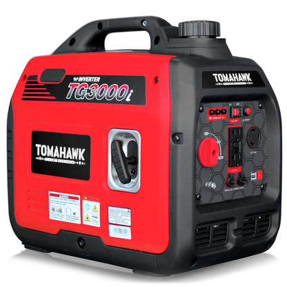 3000 Watt Inverter Generator Super Quiet Portable Gas Power Professional Use