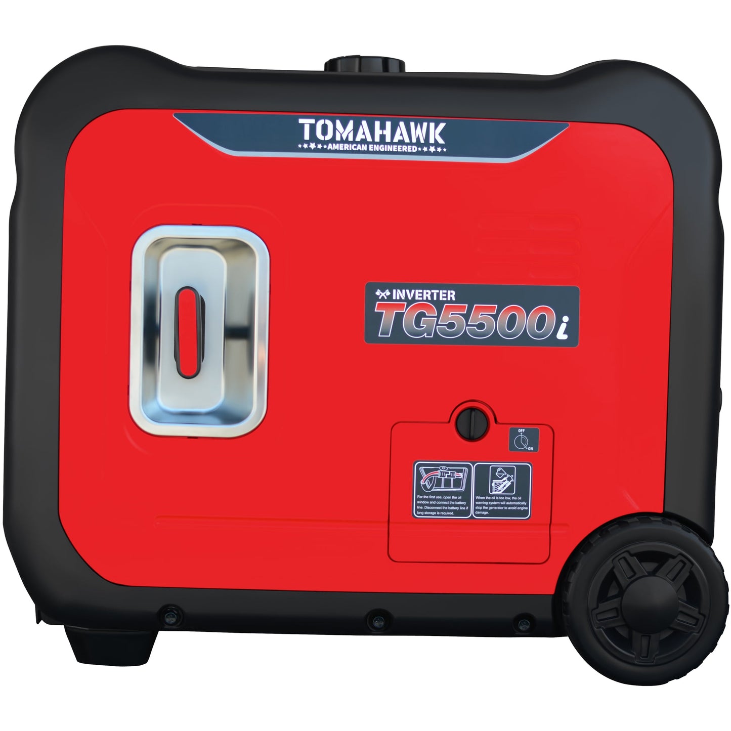 5500 Watt Inverter Generator Super Quiet Portable Gas Power Professional Use