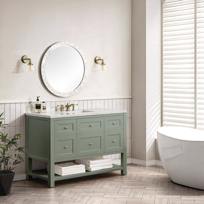James Martin Breckenridge 48" Single Bathroom Vanity, Smokey Celadon