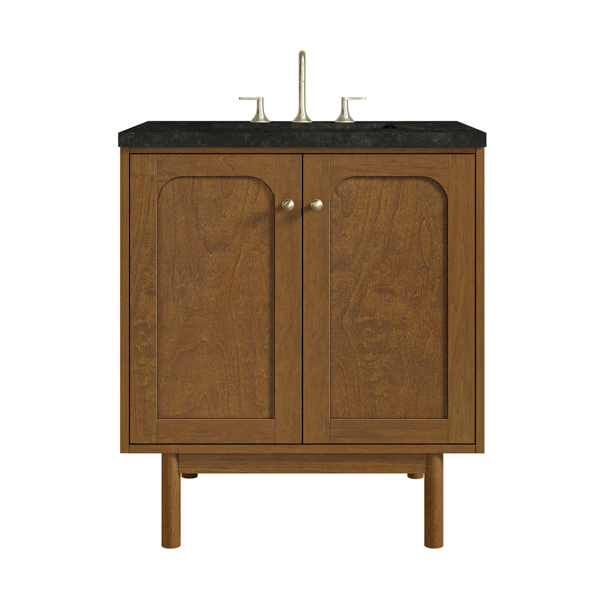 James Martin Laurent 30" Dual Mount Single Bathroom Vanity, Honey Oak