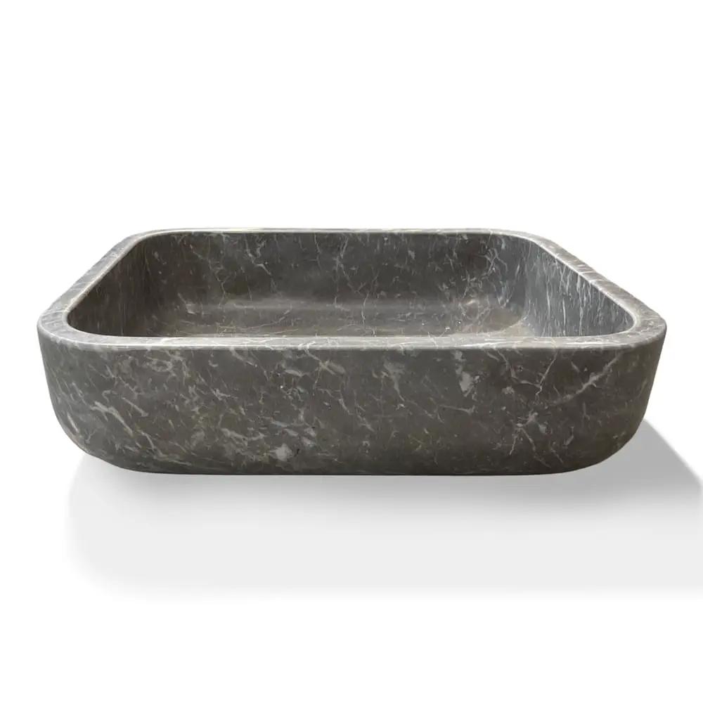 Noir Elegance Honed Oasis Marble Sink 18x22