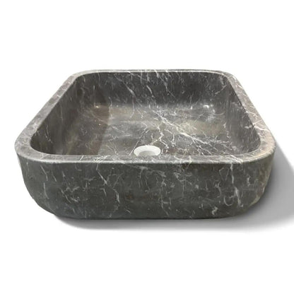 Noir Elegance Honed Oasis Marble Sink 18x22