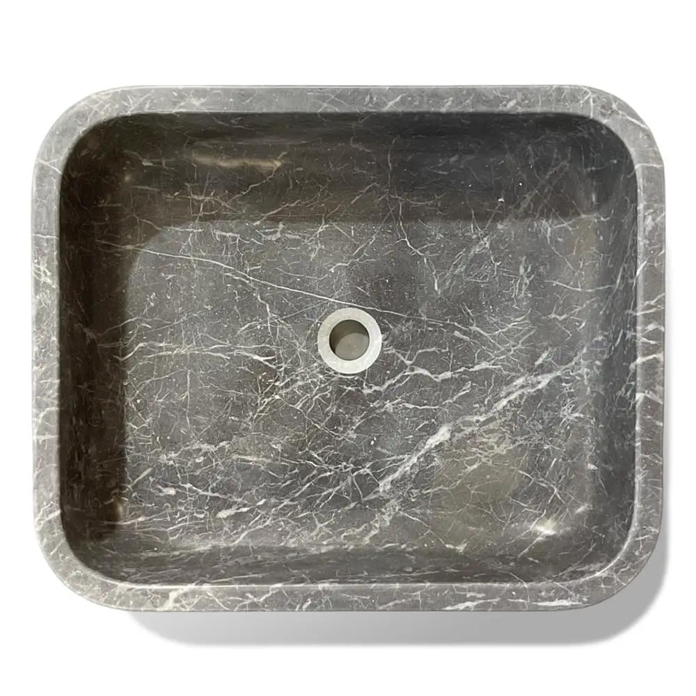 Noir Elegance Honed Oasis Marble Sink 18x22
