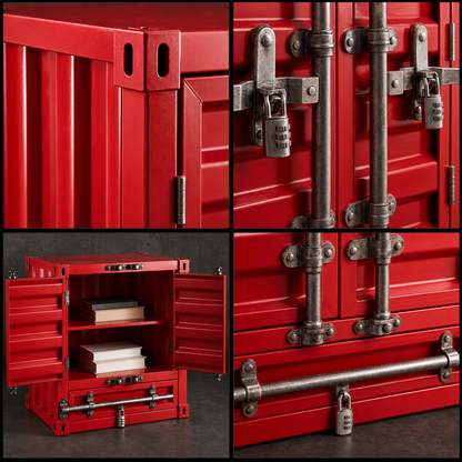 Container Storage Side Table - Large