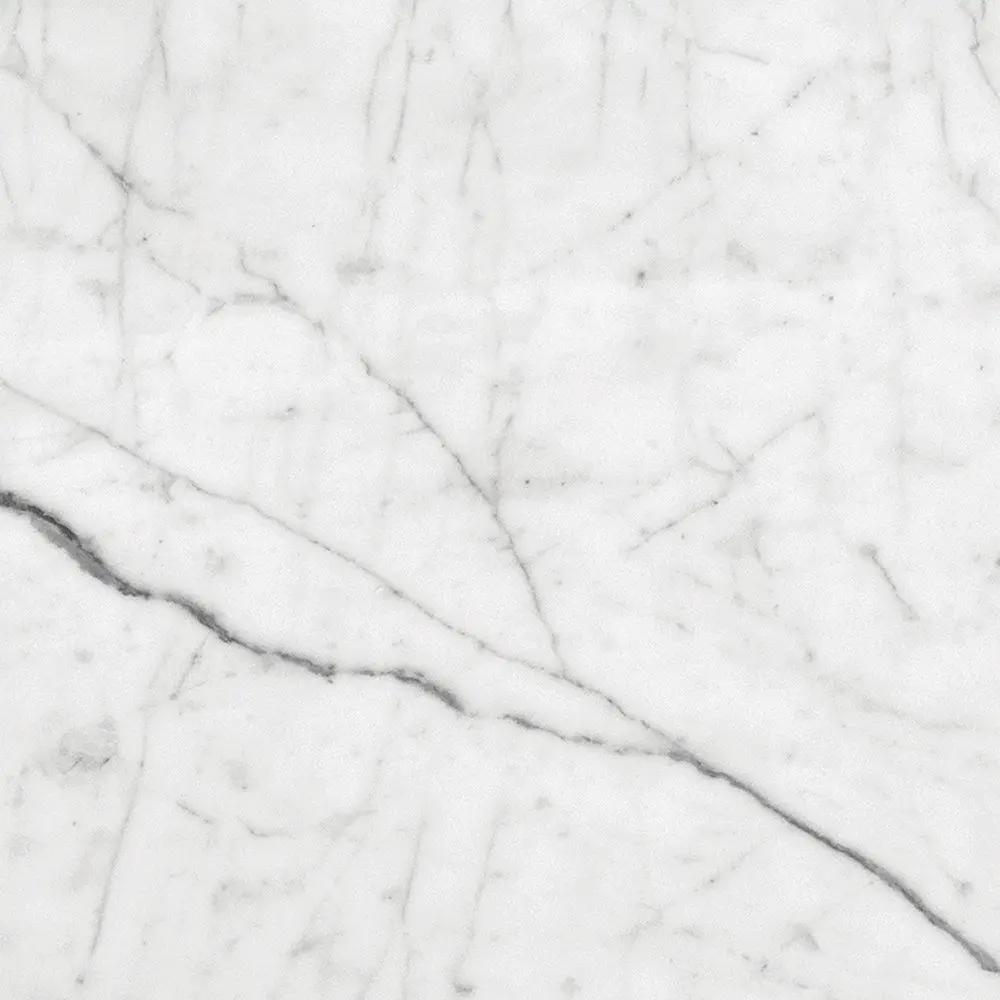 Italian Carrara Polished Marble Tiles 12x12