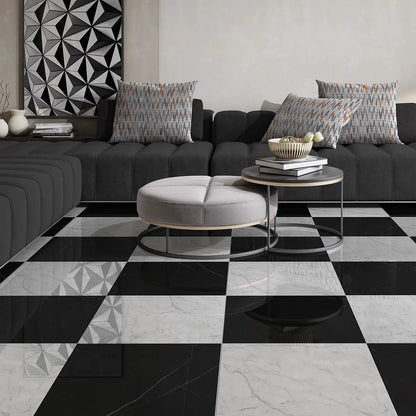 Italian Carrara Polished Marble Tiles 18x18