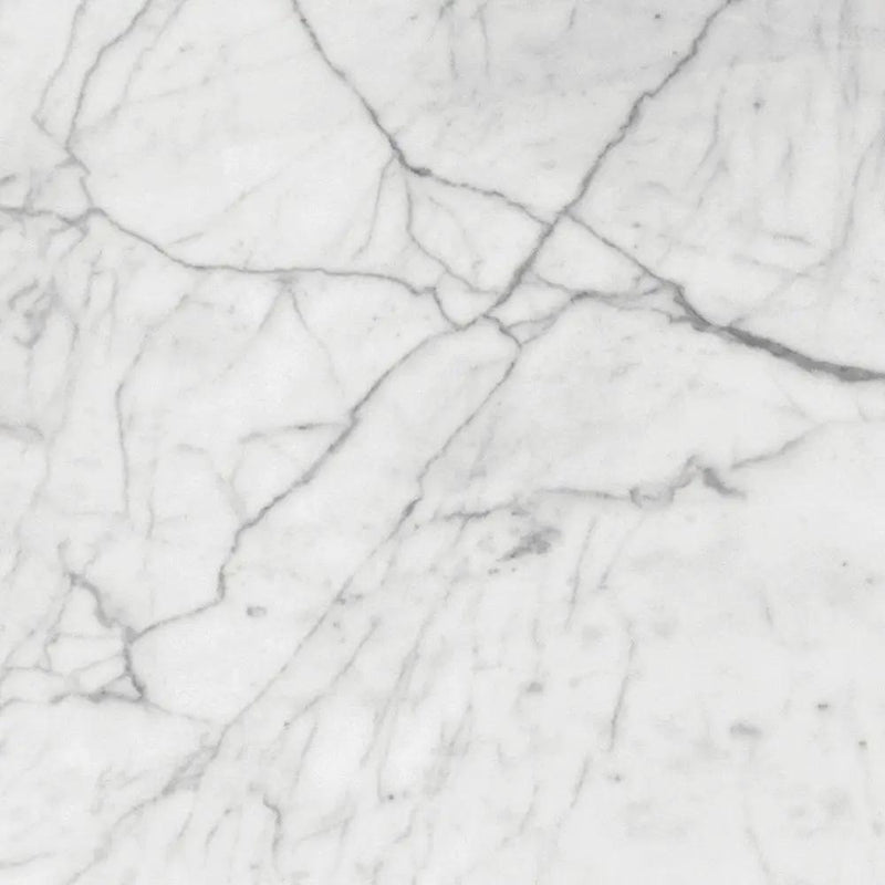 Italian Carrara Polished Marble Tiles 18x18