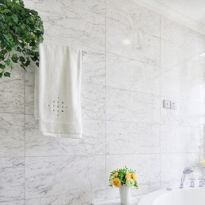 White Carrara Select Polished Marble Tiles 12x24