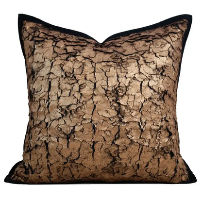Italian light luxury brown & white cushion cover living room decor