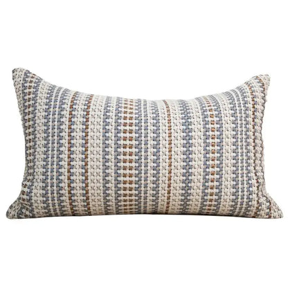 Italian light luxury brown & white cushion cover living room decor