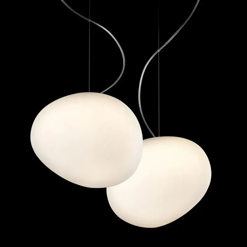 Italian style white bubble glass pendant lamp kitchen light