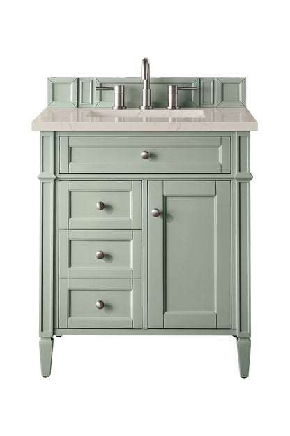 James Martin Brittany 30" Single Bathroom Vanity, Sage Green
