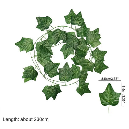 Ivy green fake leaves garland vine front door outdoor decoration
