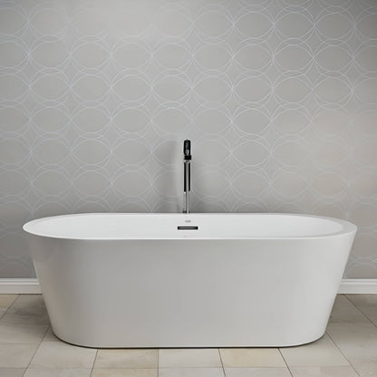 Jacuzzi Celeste 70-Inch Freestanding Ergonomic Soaking Tub [JCEF7032BCXXXXW/G] (SAK50243)