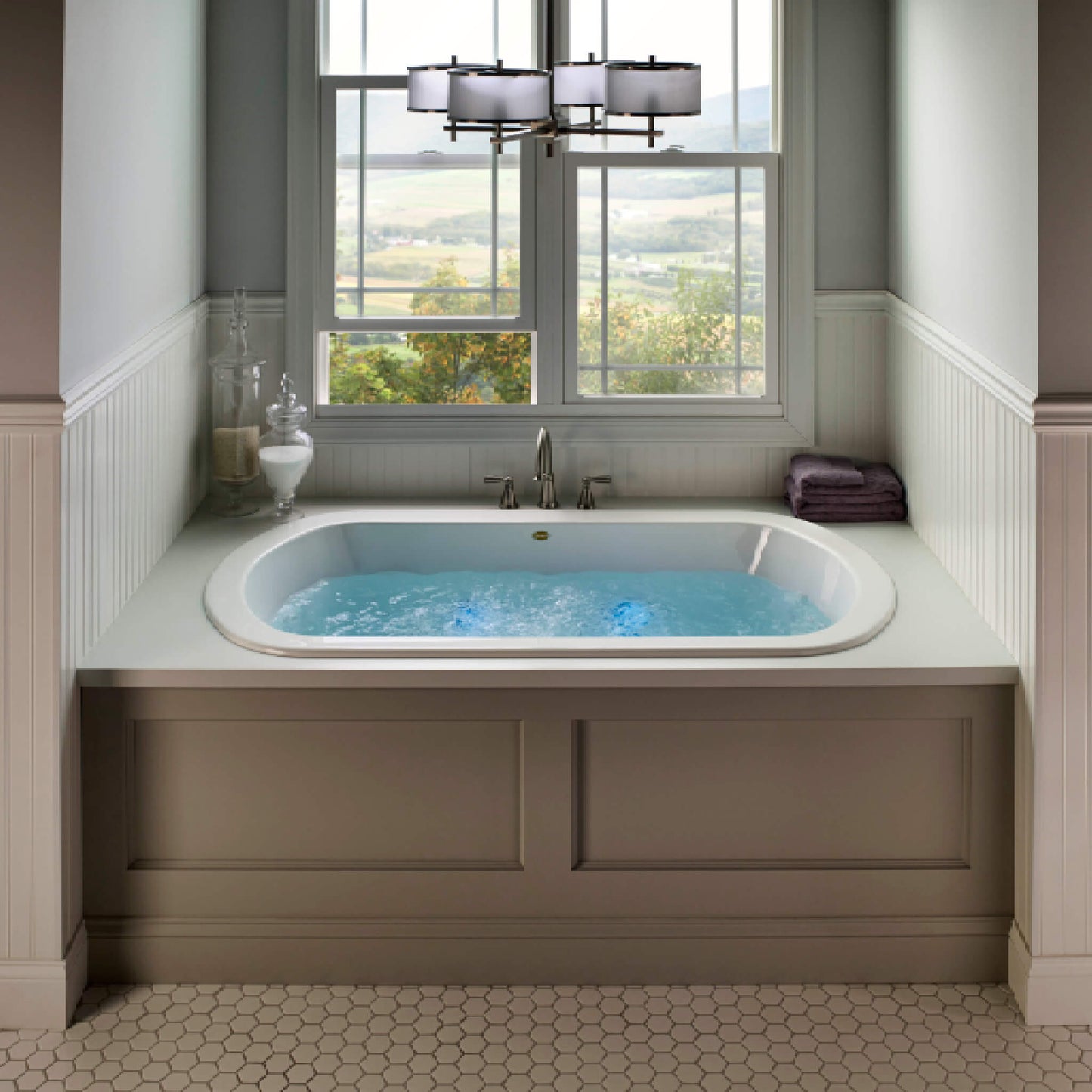 Jacuzzi Duetta 66-Inch Premium Undermount Whirlpool Bathtub [JDUE6636WCR2H] (SAK36096)