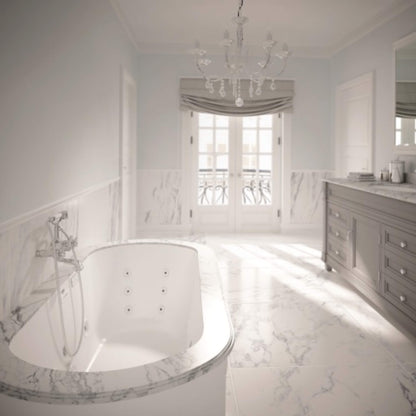 Jacuzzi Duetta 66-Inch Premium Undermount Whirlpool Bathtub [JDUE6636WCR2H] (SAK36096)