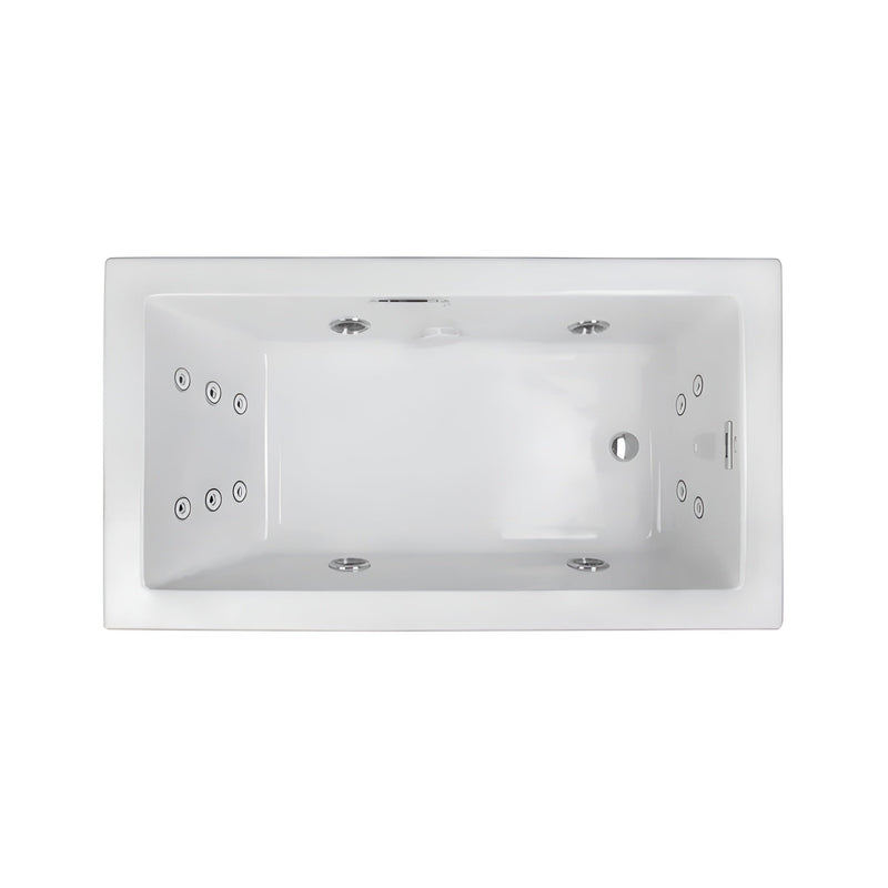 Jacuzzi Elara 72-Inch Drop-In Whirlpool Bathtub With 10 AccuPro Jet [JELA7242WRL2HX] (SAK32651)