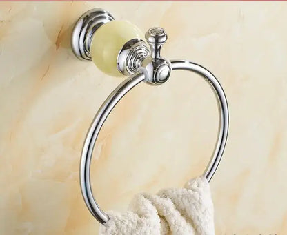Jade bathroom set chrome & pale green accessories – bathroom