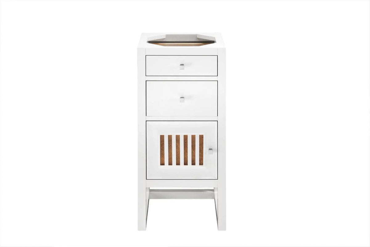 James Martin Athens 15" Base Cabinet, Glossy White