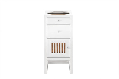 James Martin Athens 15" Base Cabinet, Glossy White