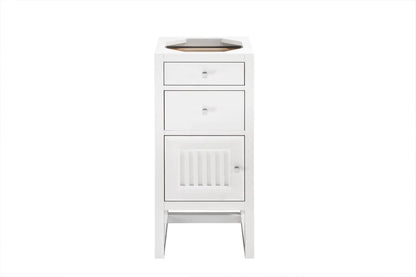 James Martin Athens 15" Base Cabinet, Glossy White