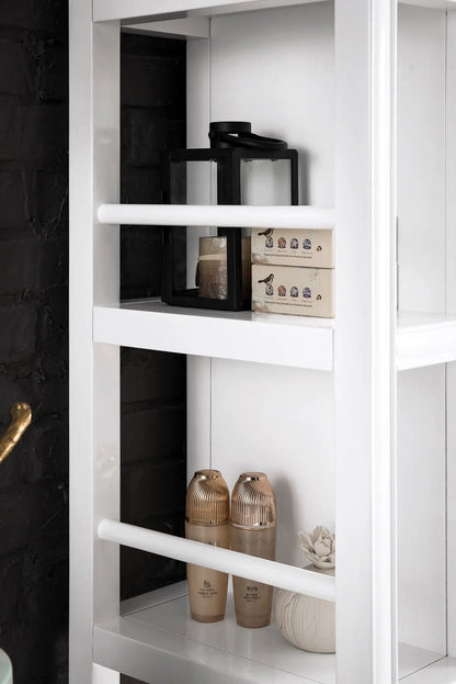James Martin Athens 30" Linen Cabinet, Glossy White