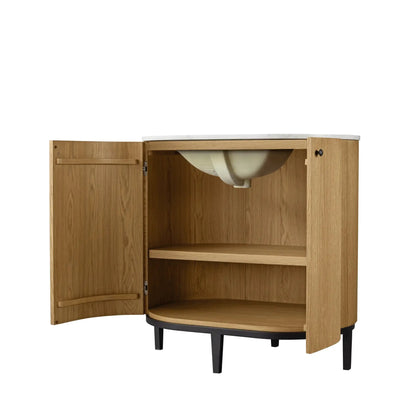 James Martin Bellamy 36" Single Bathroom Vanity, Rustic Oak
