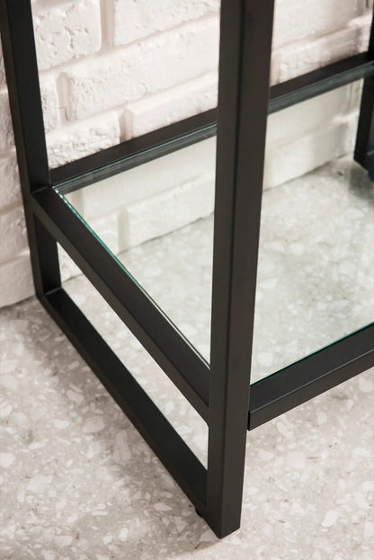 James Martin Boston 31.5" Single Console Vanity, Matte Black