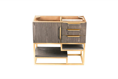 James Martin Columbia 36" Single Vanity Cabinet, Ash Gray