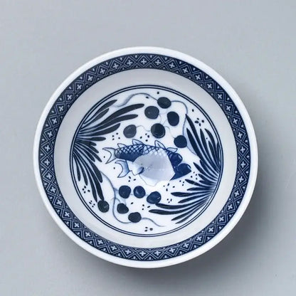 Japanese blue and white kung fu tea cup dining room porcelain bowl