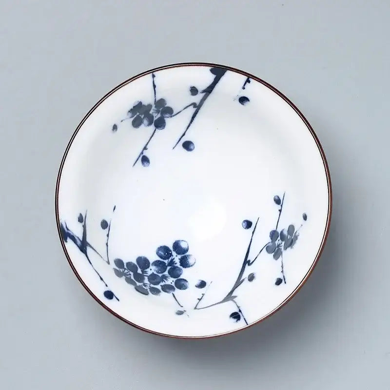 Japanese blue and white kung fu tea cup dining room porcelain bowl