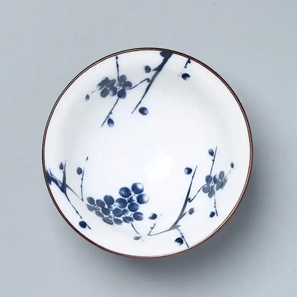 Japanese blue and white kung fu tea cup dining room porcelain bowl
