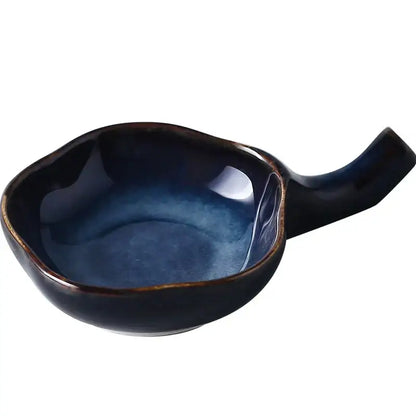 Japanese style retro ceramic sauce dish kitchen condiment bowl