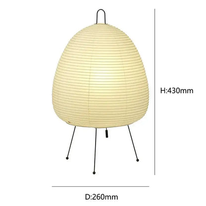 Japanese style rice paper desk lamp bedroom lantern lighting