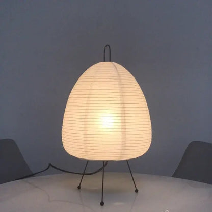 Japanese style rice paper desk lamp bedroom lantern lighting