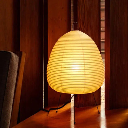 Japanese style rice paper desk lamp bedroom lantern lighting
