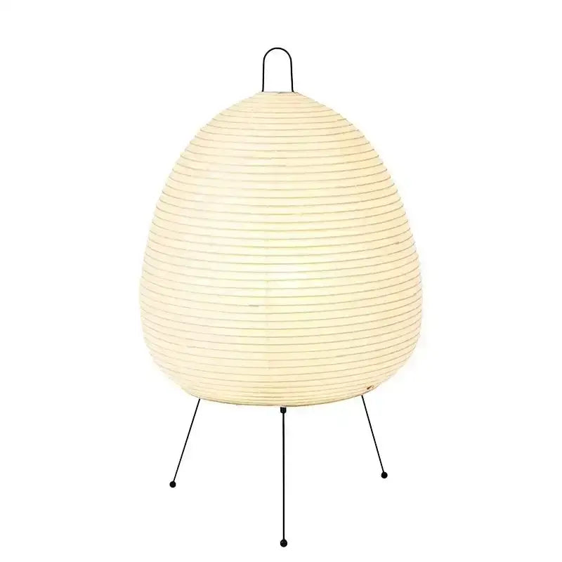 Japanese style rice paper table lamp for bedroom minimalist egg light