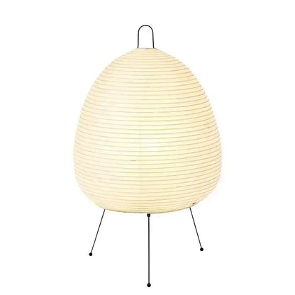Japanese style rice paper table lamp for bedroom minimalist egg light