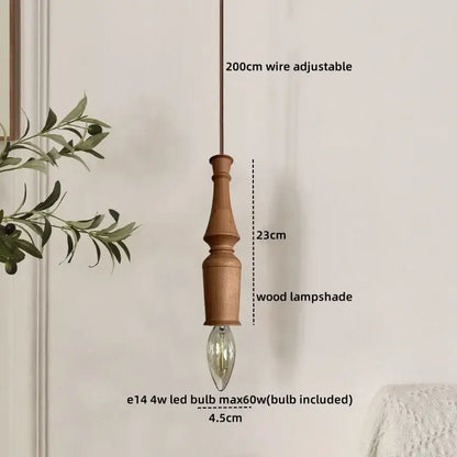 Japanese style terracotta ceramic pendant light for dining room