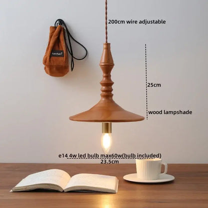 Japanese style terracotta ceramic pendant light for dining room
