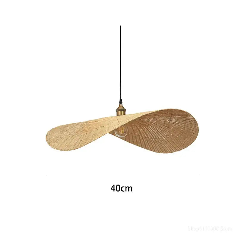 Japanese woven bamboo chandelier for living room