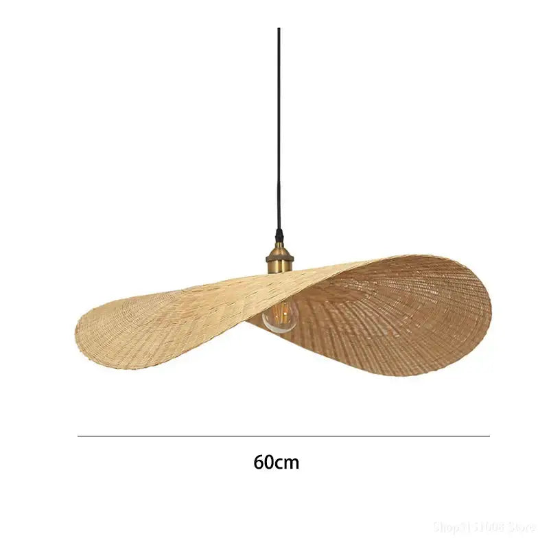 Japanese woven bamboo chandelier for living room