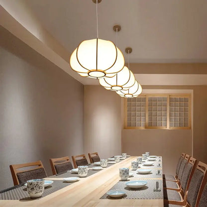 Japanese zen bamboo pendant lamp for tea room or living room