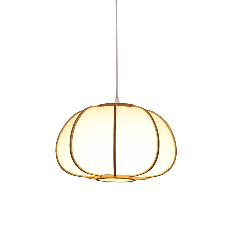 Japanese zen bamboo pendant lamp for tea room or living room