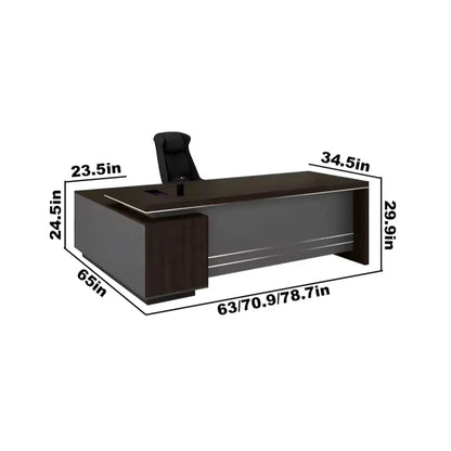 Leeds · Modern Executive L-Shaped Desk
