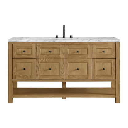 James Martin Breckenridge 60" Single Bathroom Vanity, Light Natural Oak