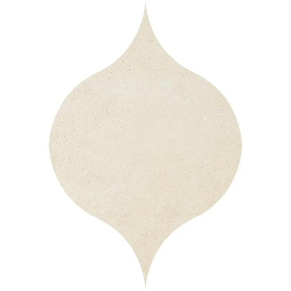 Jerusalem Light Honed Winter Leaf Limestone Waterjet Mosaics 4 7/8x6 13/16